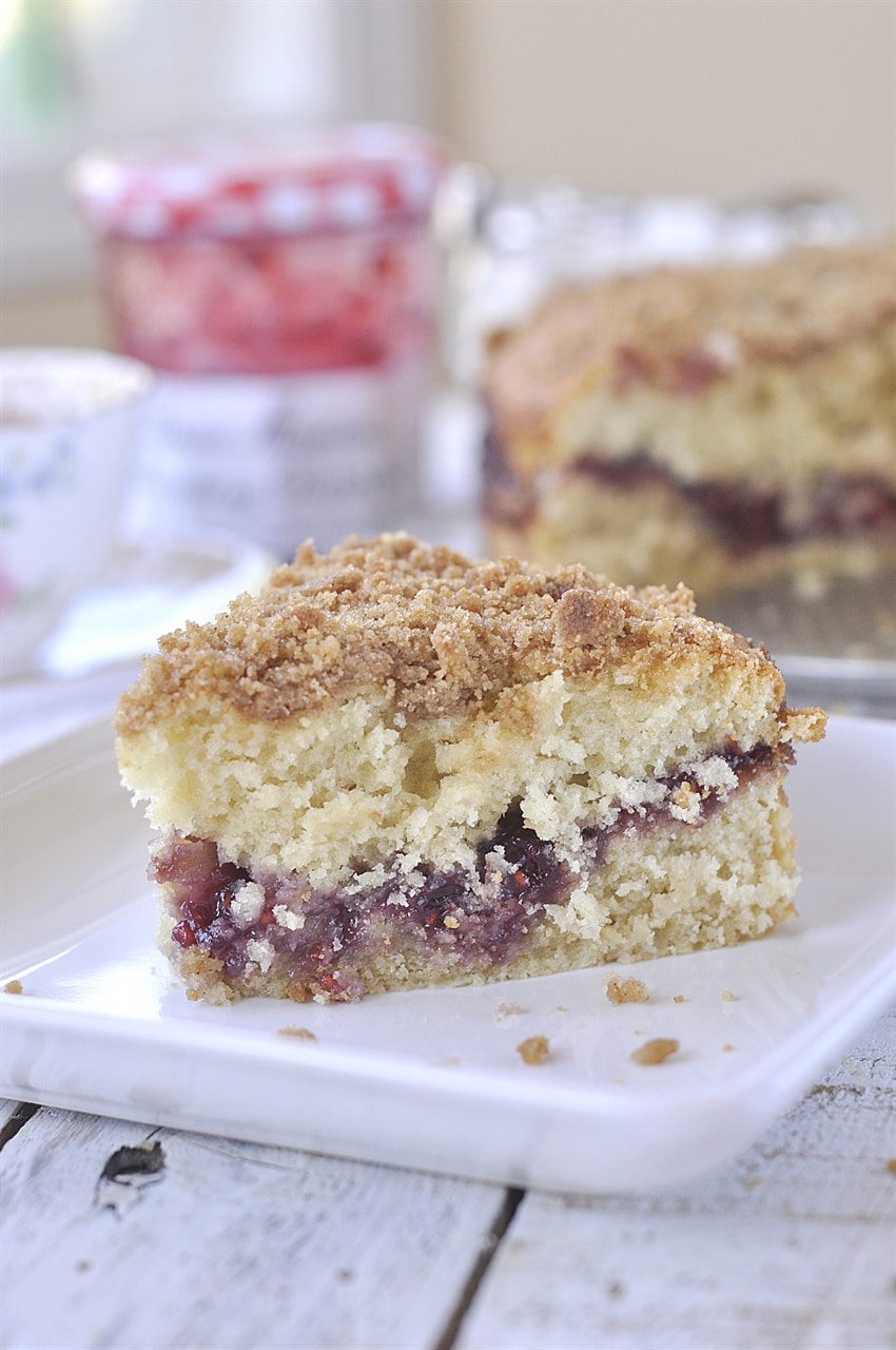 Raspberry Coffee Cake Recipe by Leigh Anne Wilkes