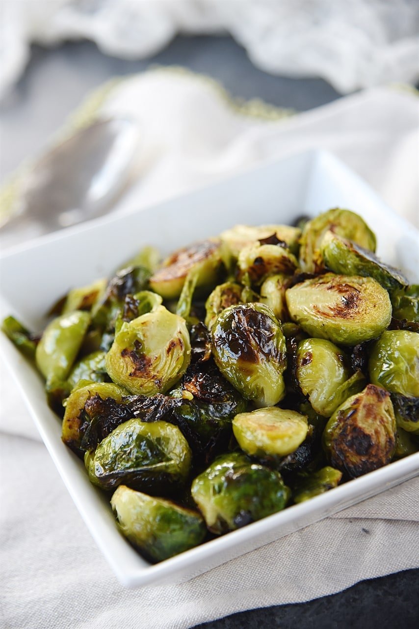 Brown Butter Maple Roasted Brussels Sprouts is a perfect flavor