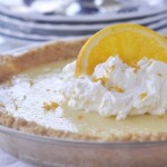 orange pie with whipped cream