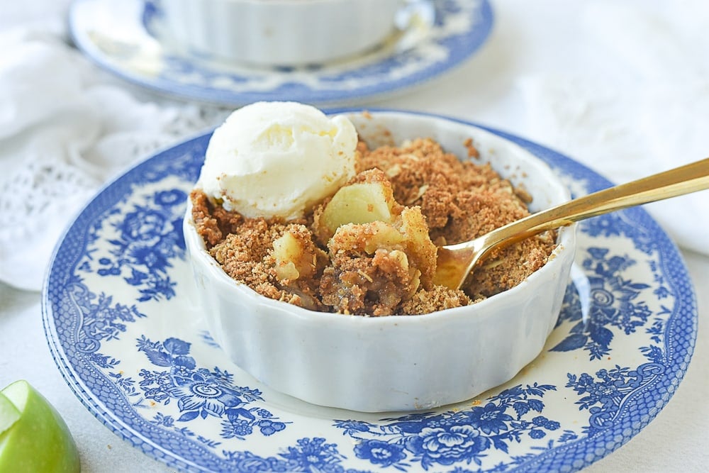 spoonful of apple crisp