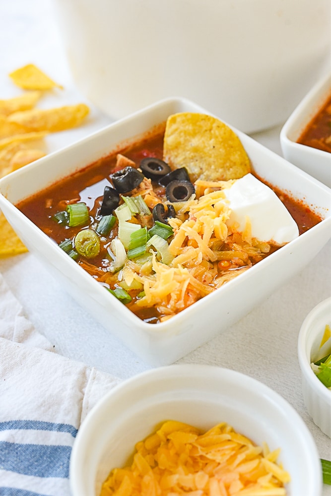 bowl of chicken tortilla soup