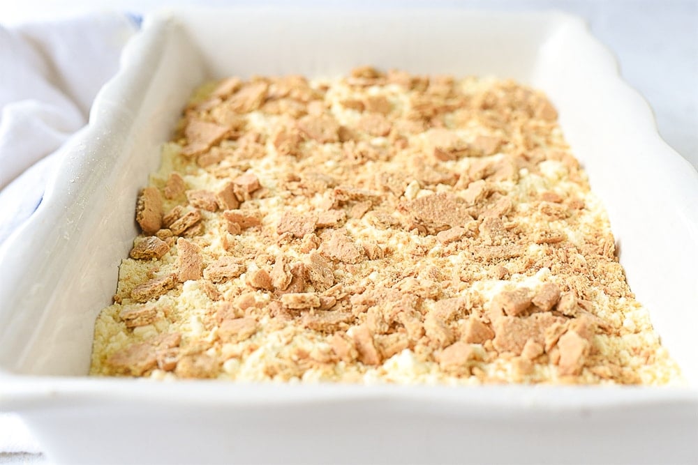 dump cake before baking