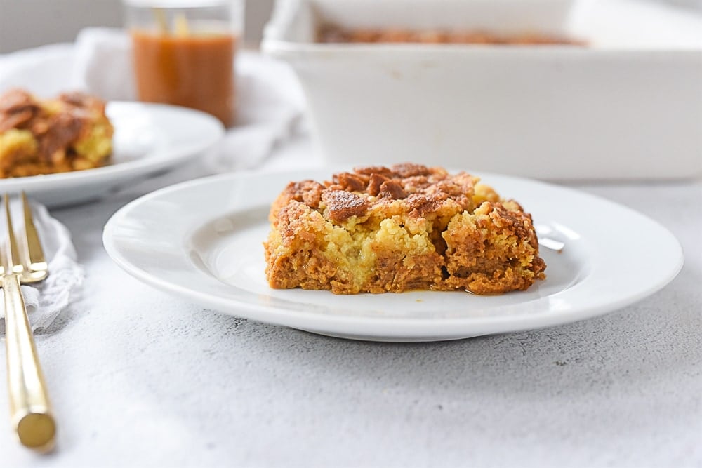 piece of pumpkin dump cake