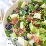 bowl of autumn apple salad