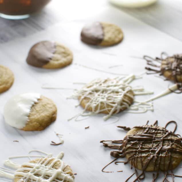 Chocolate Drizzle Cookies Recipe by Leigh Anne Wilkes