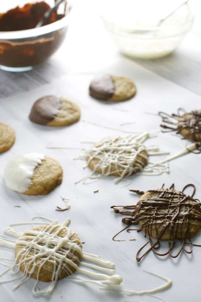 Chocolate Drizzle Cookies Recipe by Leigh Anne Wilkes