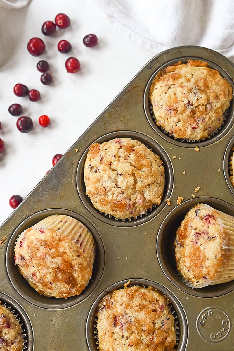 muffins in a muffin tin