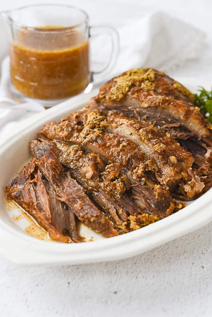 Crock Pot Brisket Recipe - Only 4 Ingredients | Leigh Anne Wilkes