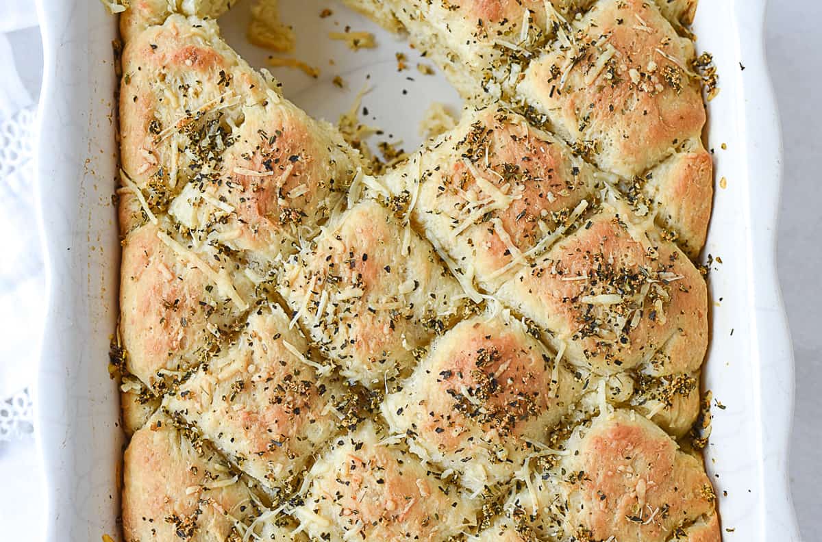 oatmeal bread in a pan