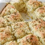 pan of herbed oatmeal bread