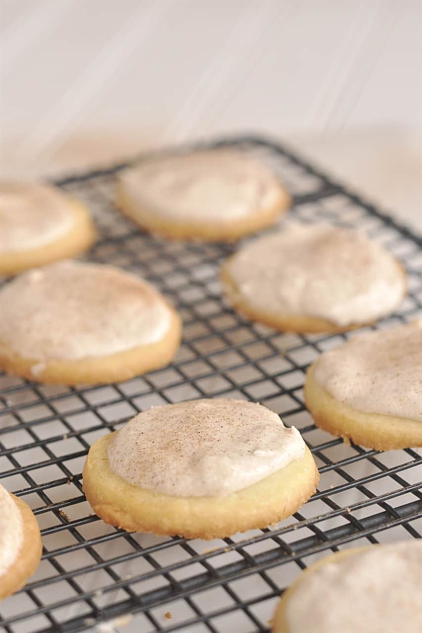 frosted cinnamon butter cookies