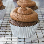 frosted nutella cupcake