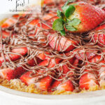chocolate pie with strawberries