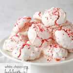 stack of peppermint merngues