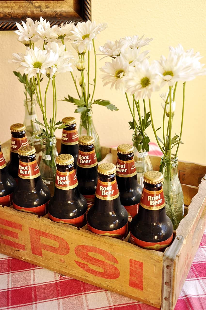 crate of Root beer