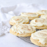 frosted egg nog cookies