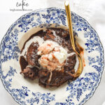 hot fudge sundae cake with ice cream