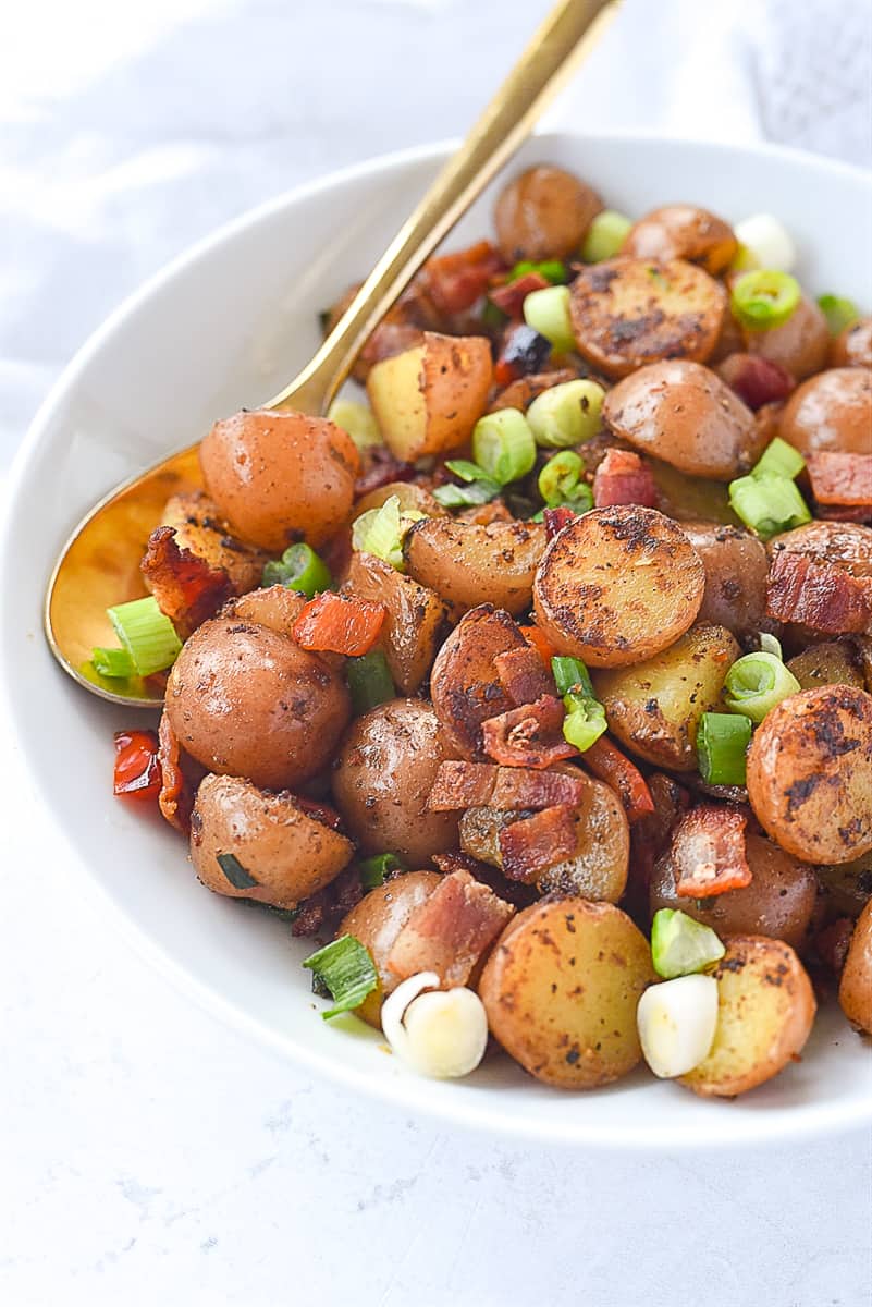 breakfast potatoes ina bowl