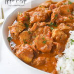 bowl of instant pot chicken tikka masala