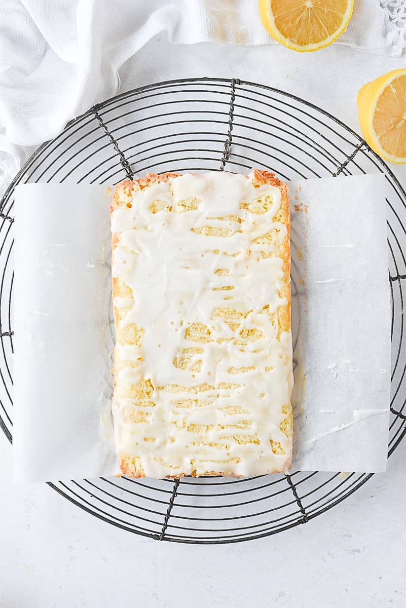 overhead shot of lemon bars