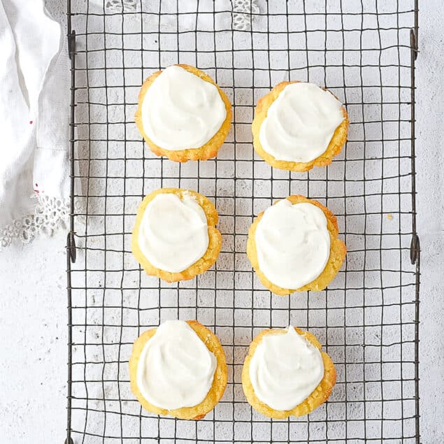 overhead shot of small batch sugar cookies