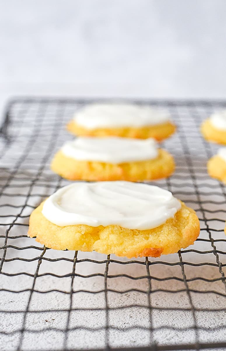 closeup of small batch sugar cookie