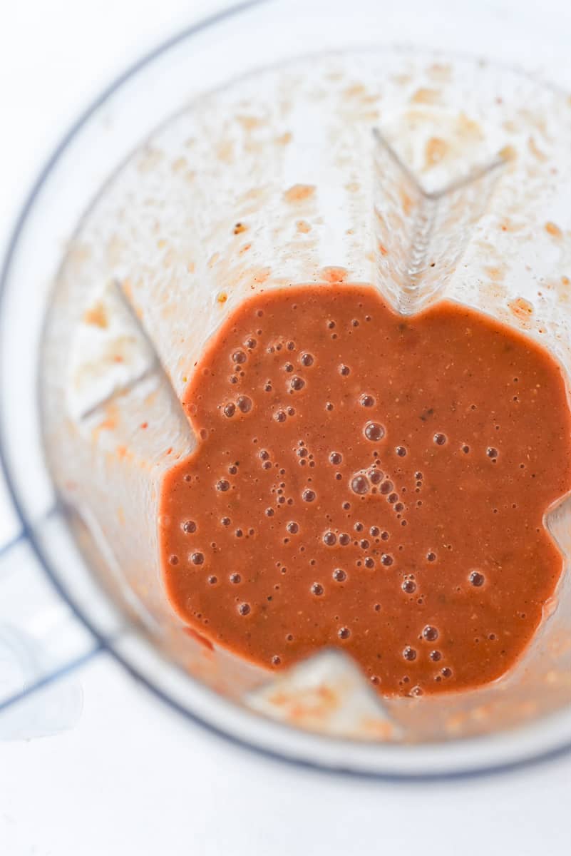 butter chicken sauce in blender