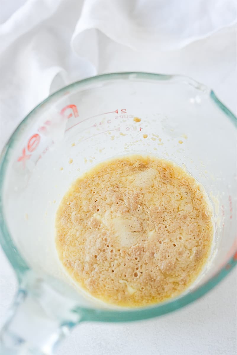 yeast proofing in a bowl