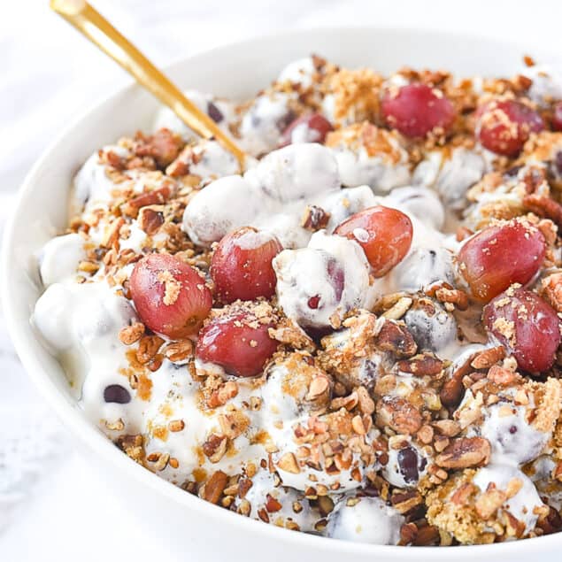 bowl of grape salad