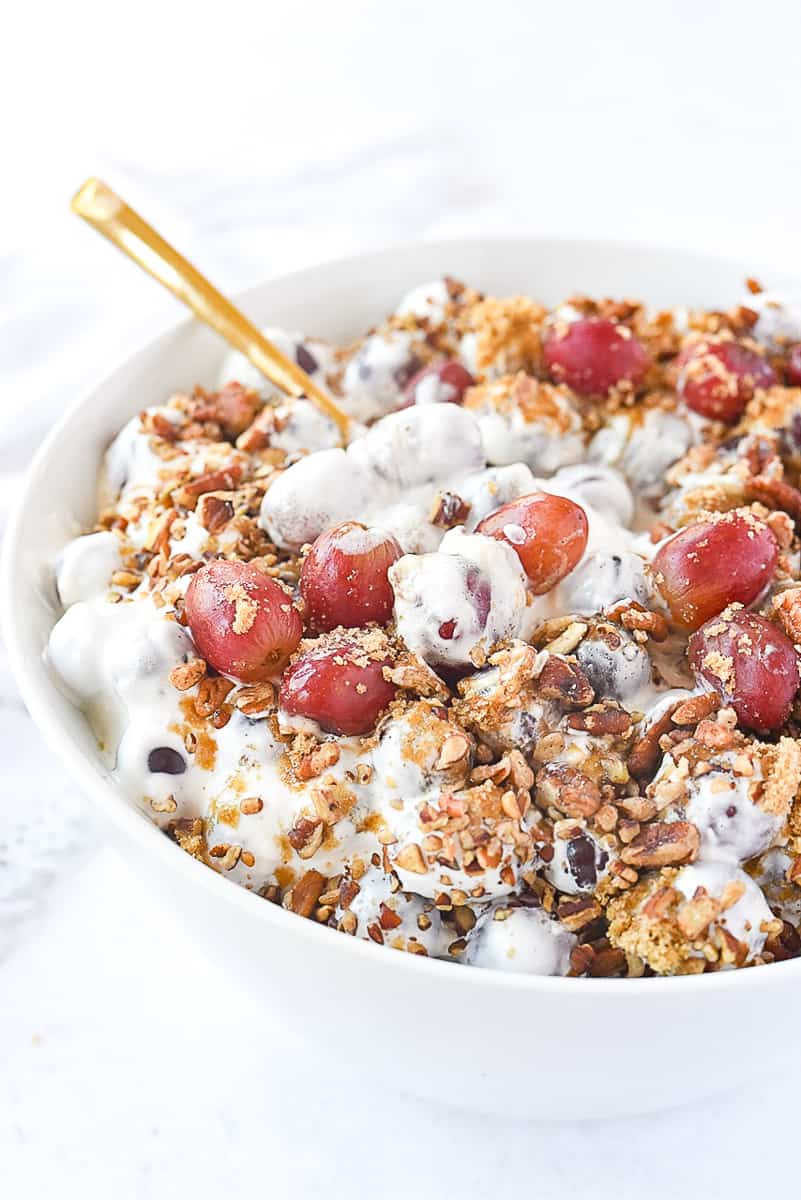 bowl of grape salad