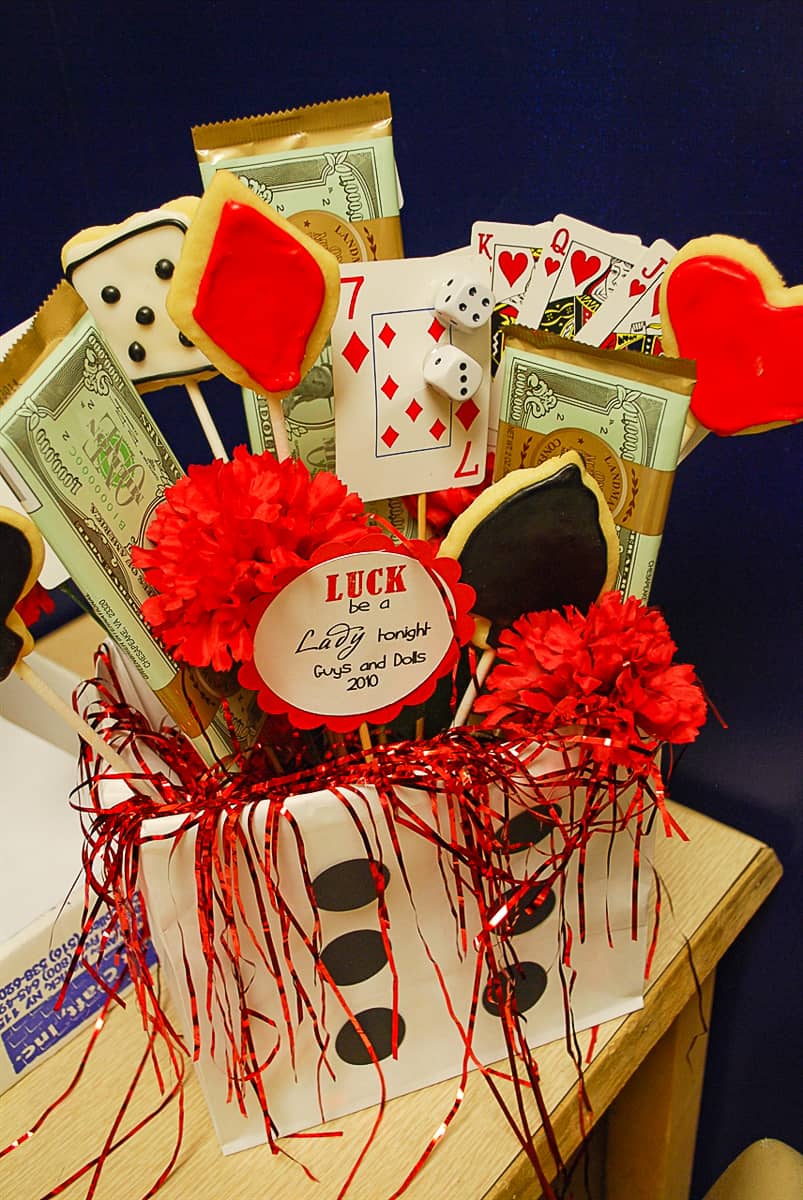 Cookie bouquet in a box