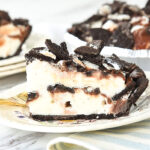 slice of ice cream pie on a plate