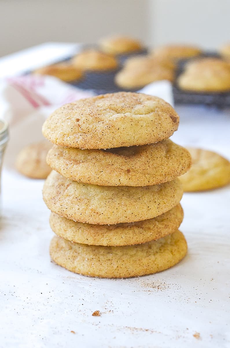 stack of snickerdoodles