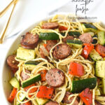 vegetable pasta in a bowl