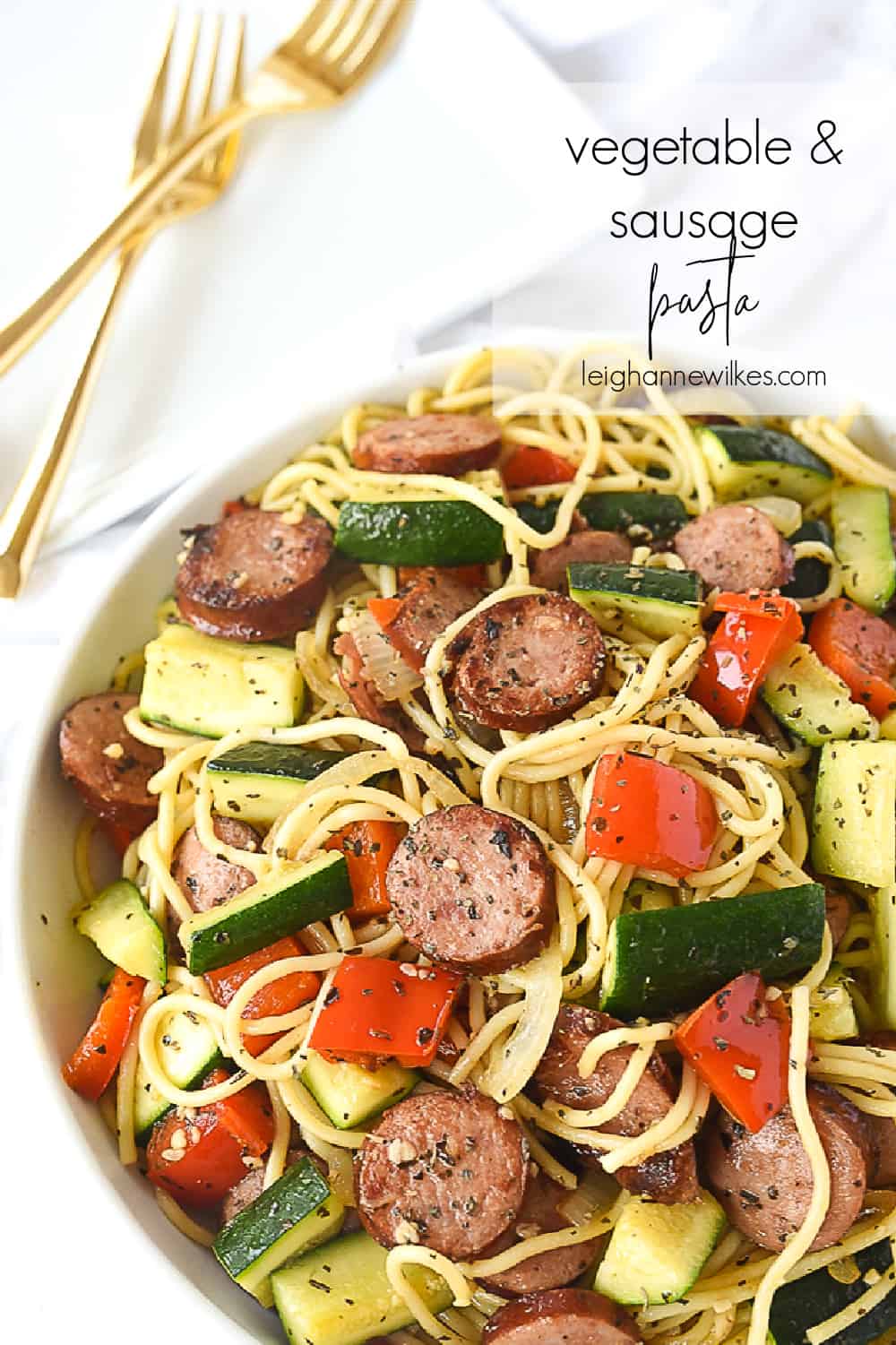 vegetable pasta in a bowl