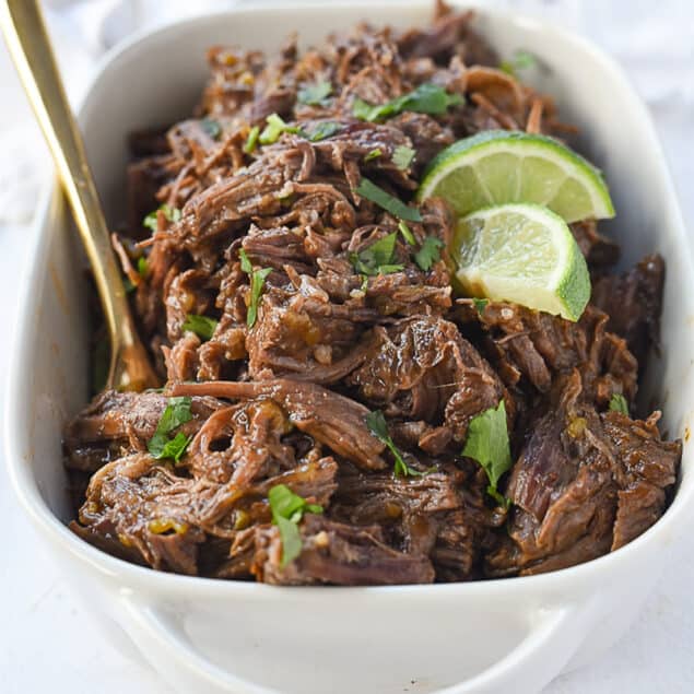 dish of beef barbacoa