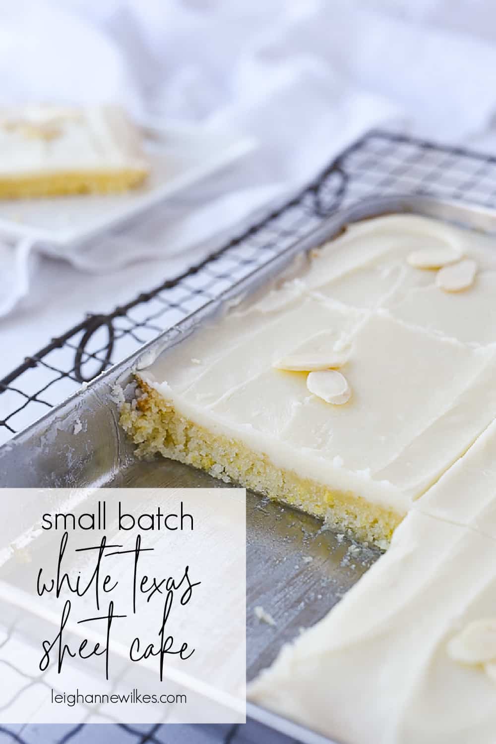 Small batch texas sheet cake