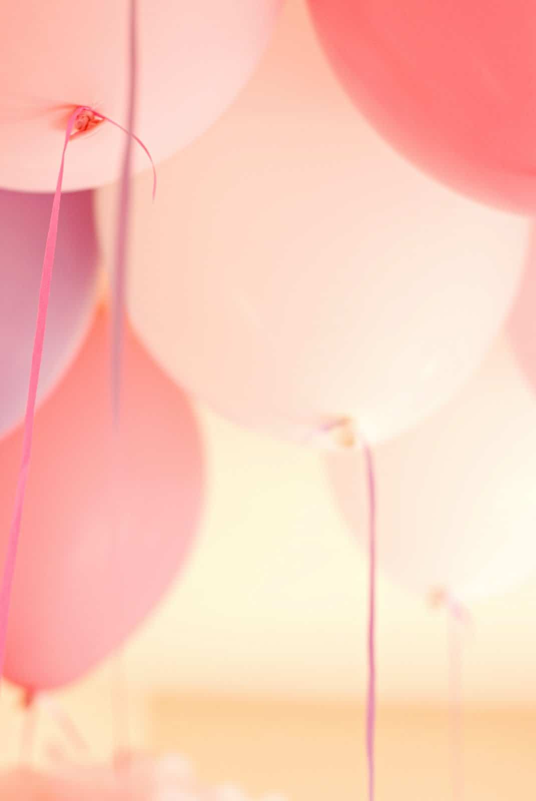 pink balloons