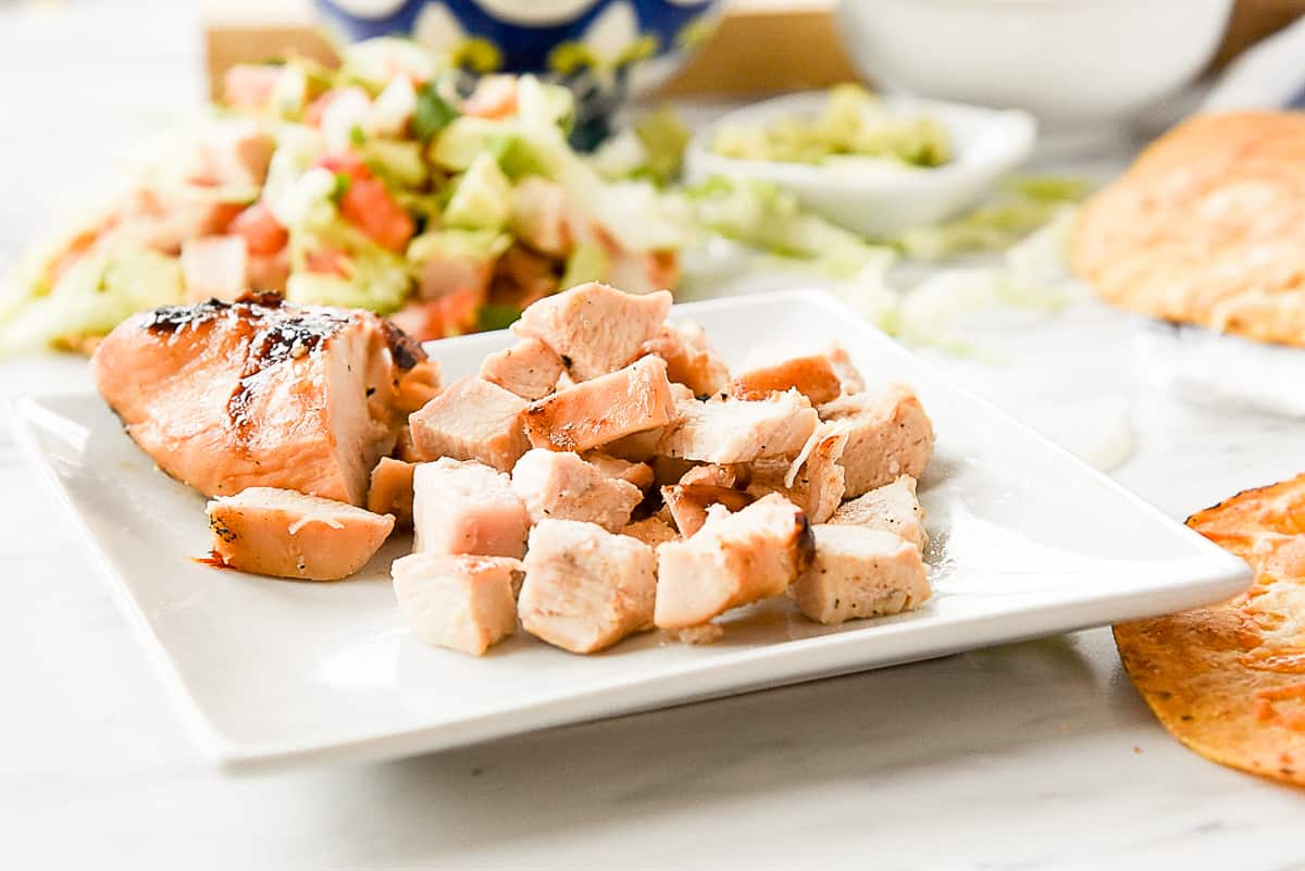 marinated chicken on a plate