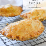 cornish pastry on a cooling rack