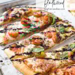 margherita pizza flatbread