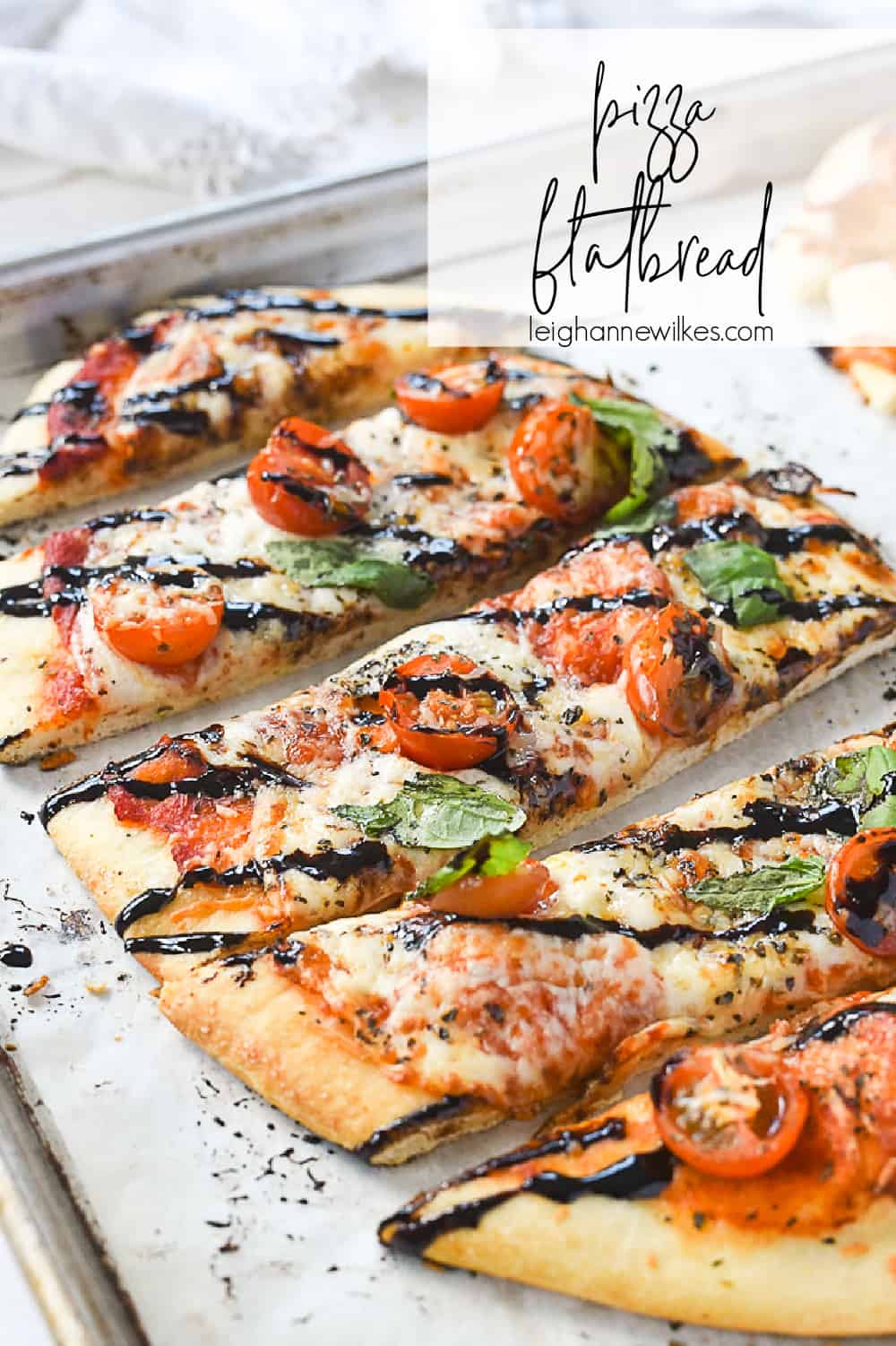 margherita pizza flatbread