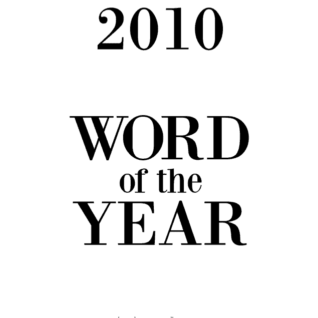 2010 word of the year