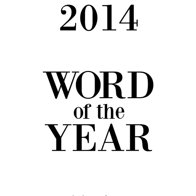 2014 word of the year