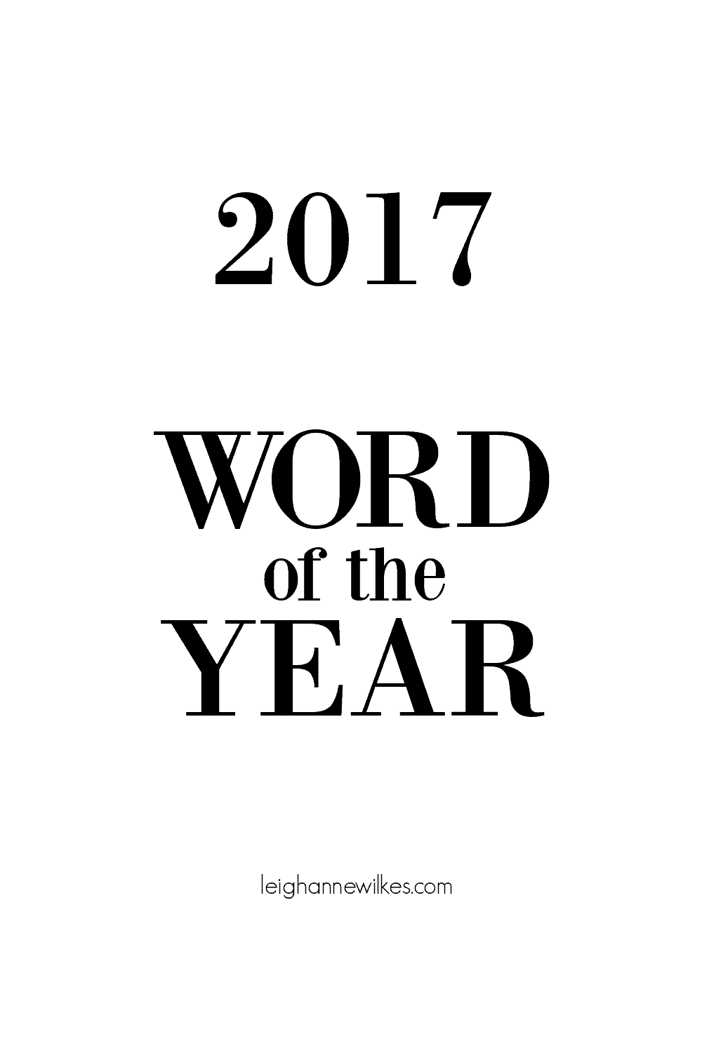 2017 word of the year