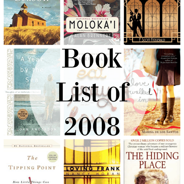 book list of 2008