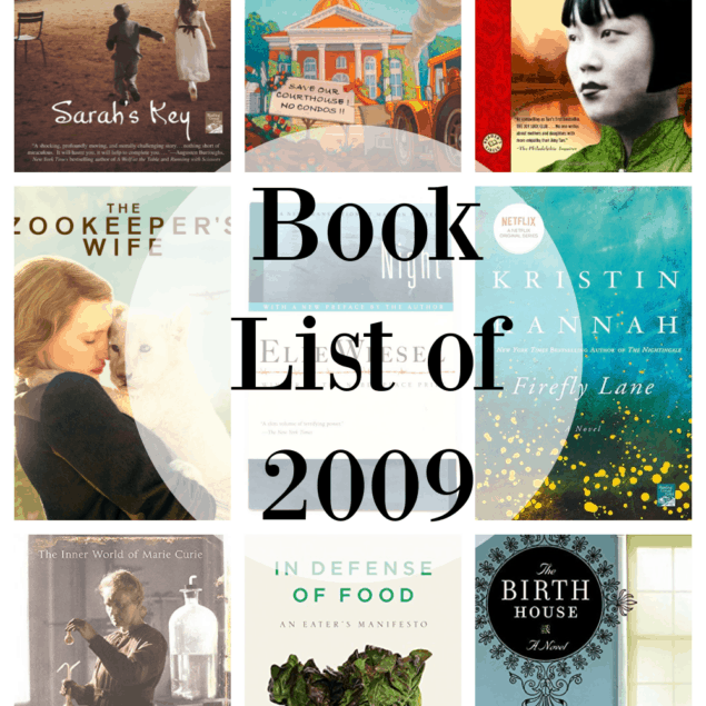 book list of 2009