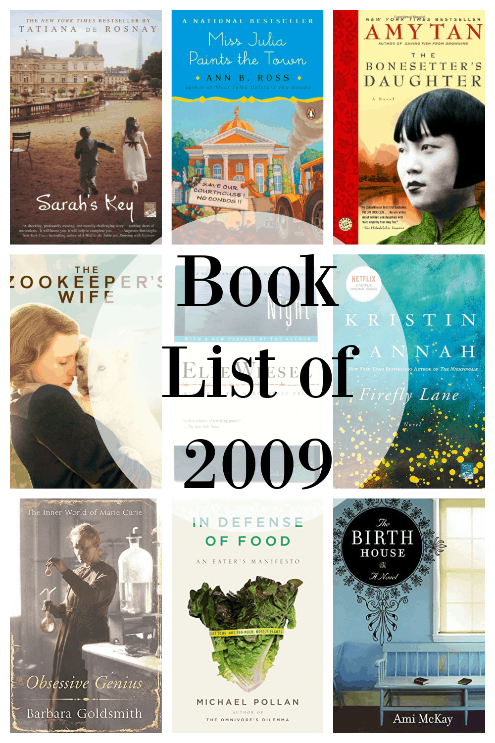 book list of 2009