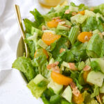 overhead shot of celestial salad