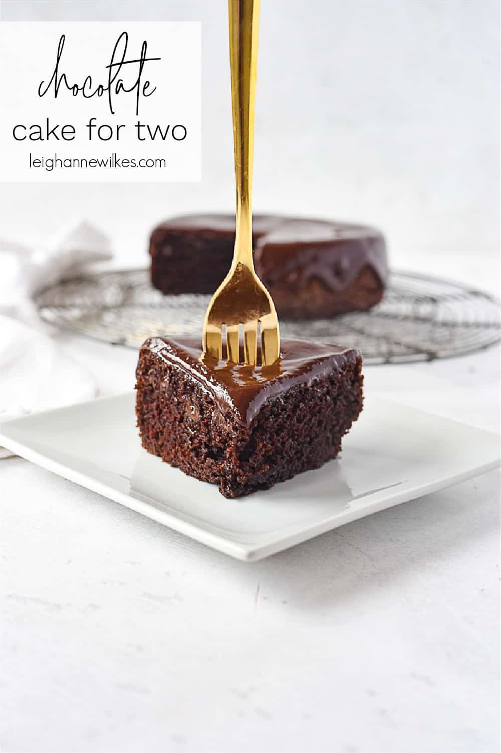 Chocolate Cake for Two Recipe by Leigh Anne Wilkes